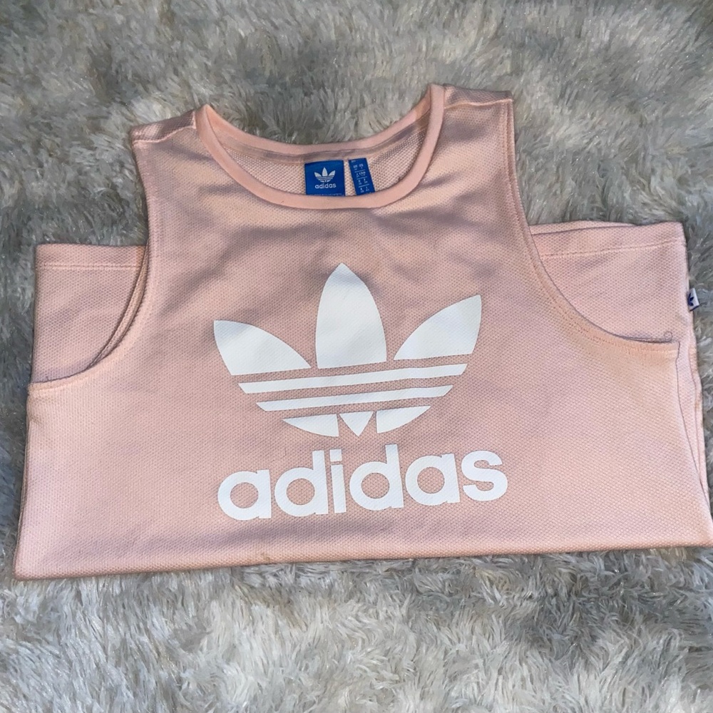 Adidas Jersey Style Pink Tank Top